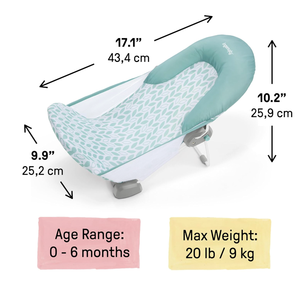 Foldaway 2-Position Baby Bathtub