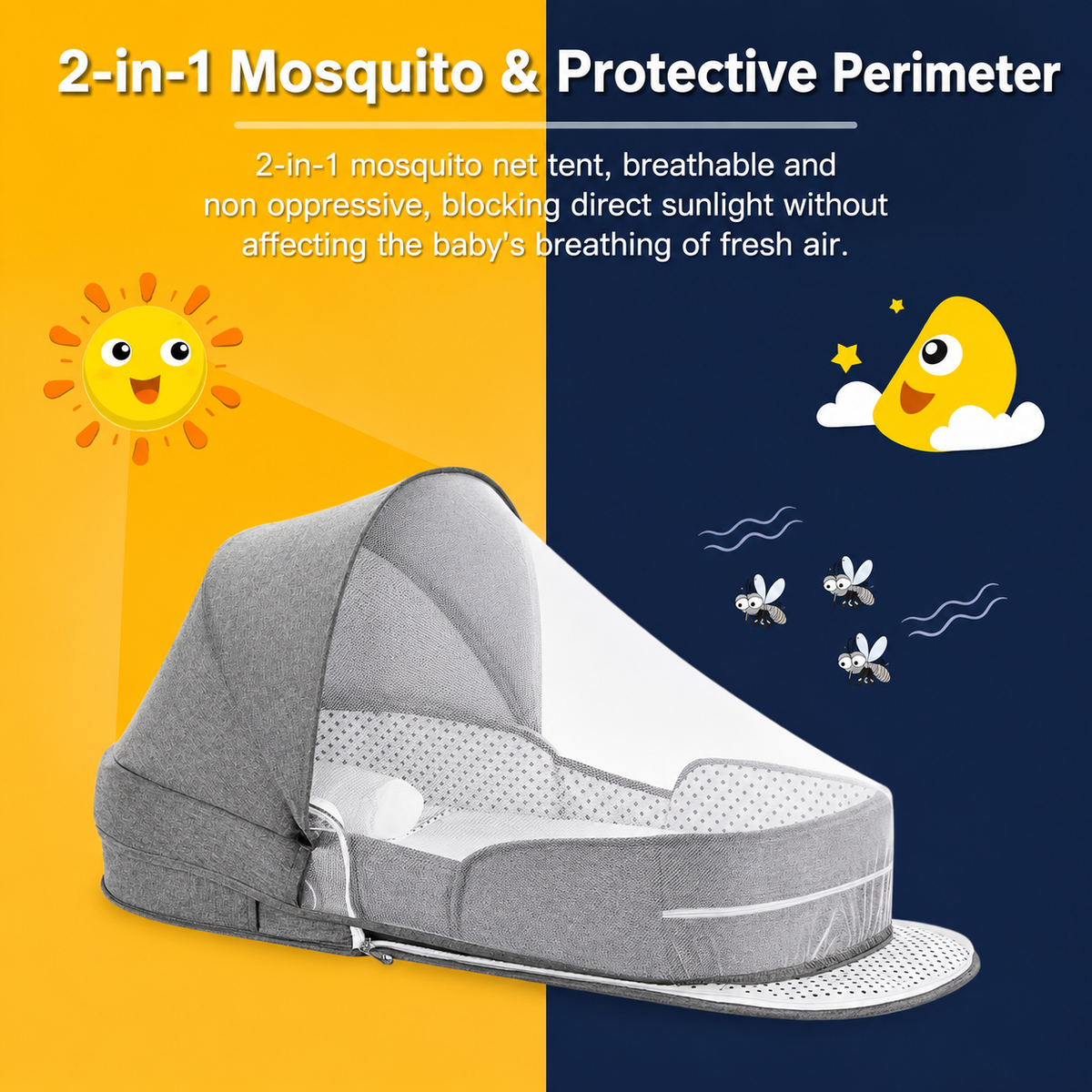 Foldable Diaper Bag Co-Sleeper