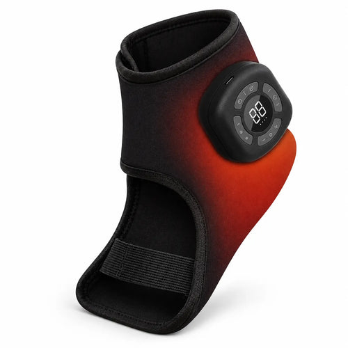 FootEase 3-in-1 Electric Heated Ankle, Foot Compression & Massager