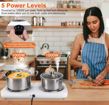 Portable Electric Double Burner
