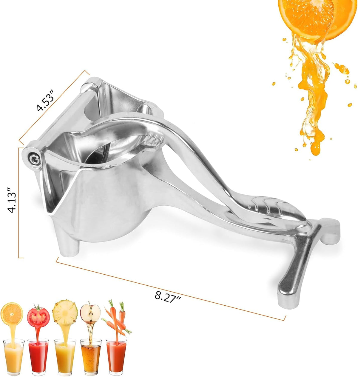Aluminum Alloy Manual Fruit Squeezer