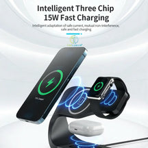 4-in-1 Fast Wireless Charging Station for Multiple Devices