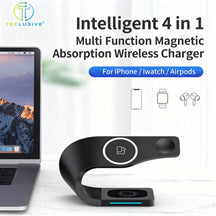 4-in-1 Fast Wireless Charging Station for Multiple Devices