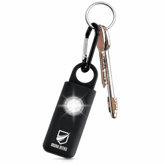 Emergency Self-Defense Safety Alarm Keychain with LED Strobe Light for Women, Children, and Elderly