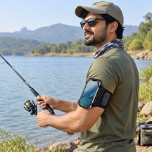 360° Rotatable Armband Phone Holder with Card Pockets for Running, Hiking, Biking & Any Sports