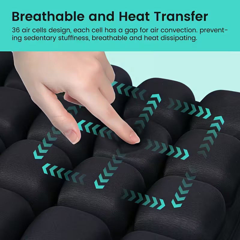 3D Airbag Inflatable Seat Cushion for Back Pain