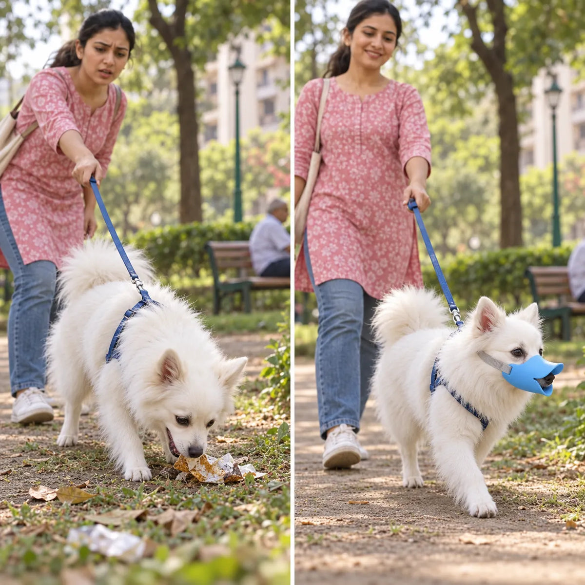 Waterproof Durable Duckbill Dog Muzzle Adjustable Silicone Breathable Anti-Bite Anti-Bark Pet Safety Mouth Cover Guard