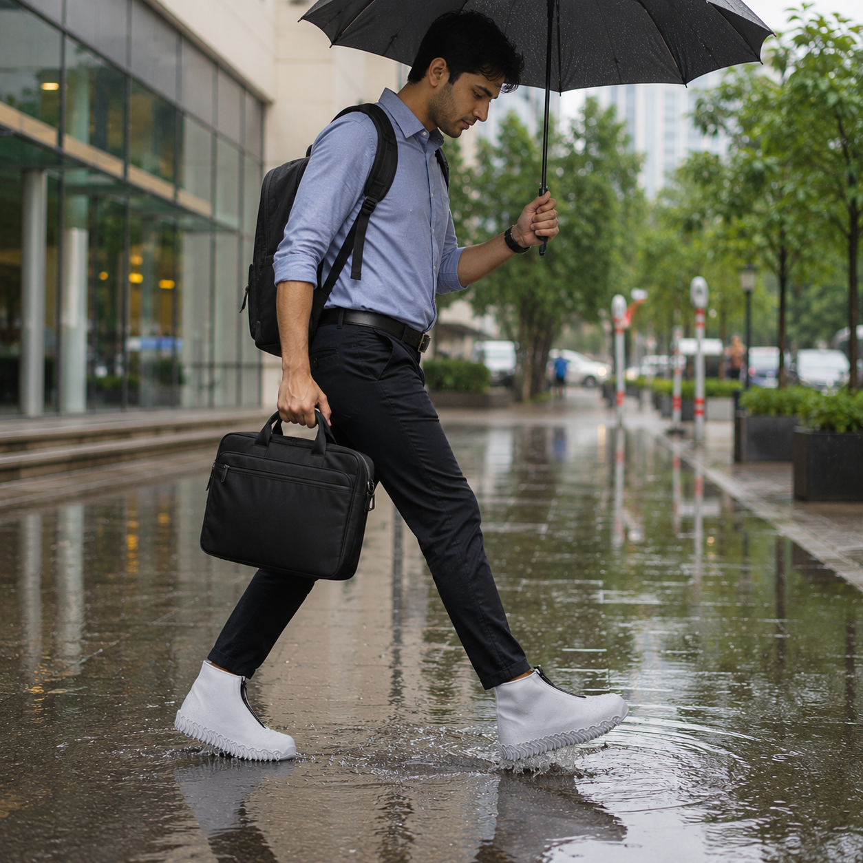 Silicone Waterproof Rain Shoe Covers for Men and Women