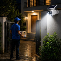 Solar Motion Sensor Spotlight for Security of Balcony, Porch, Pathway and Patio