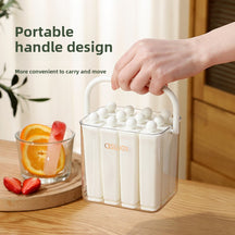 Portable Silicone Ice Cube Mold With Box