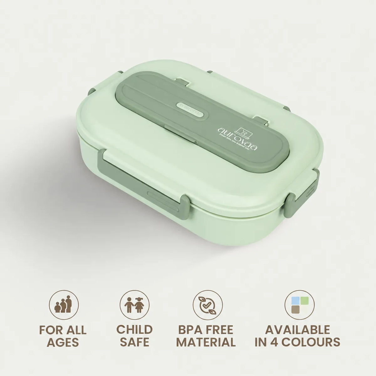 Microwave-Safe Insulated Lunch Box with 5 Compartments Lunchable Food Container with Spoon & Chopsticks