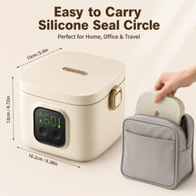 7 Levels Heating Function Cordless Lunch Box with Battery | Portable for Home, School, Travel, and Office