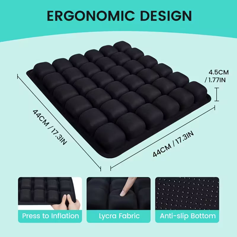 3D Airbag Inflatable Seat Cushion for Back Pain