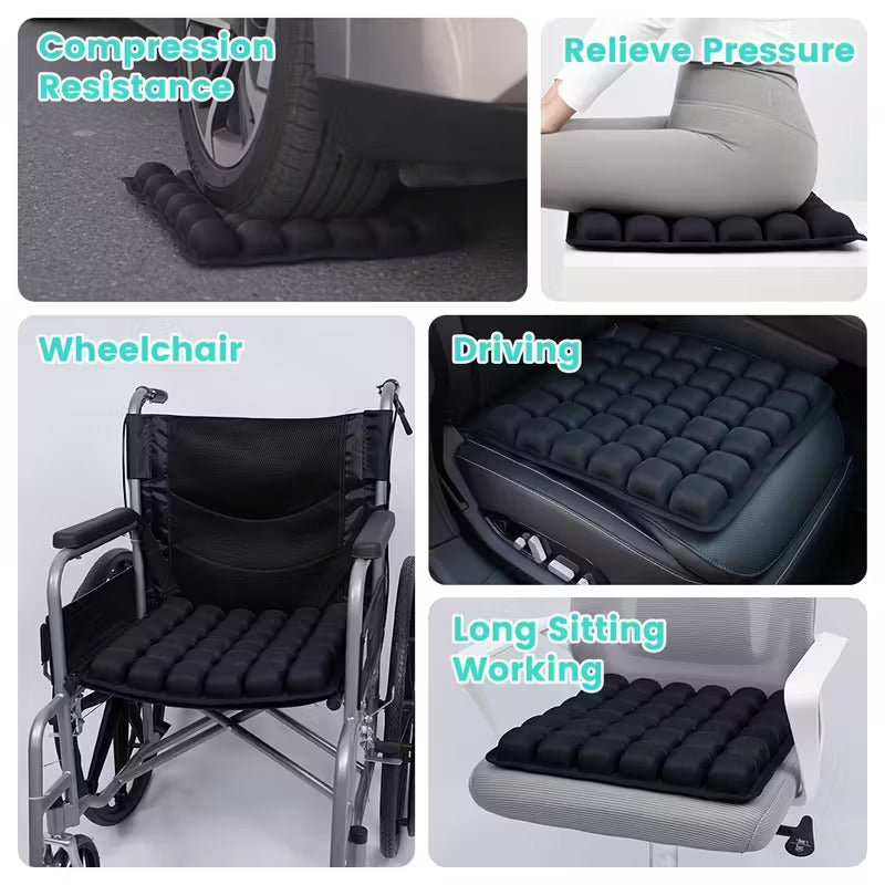 3D Airbag Inflatable Seat Cushion for Back Pain