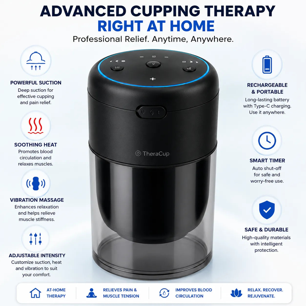 3-In-1 Heat, Suction & Massager Body Recovery TheraCup