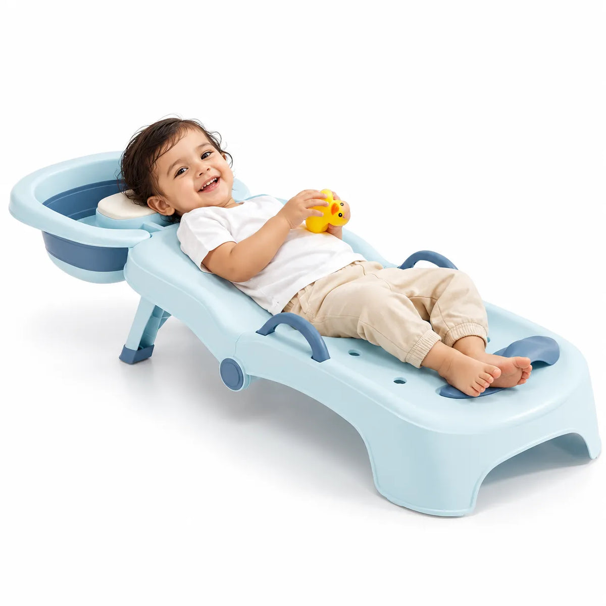Foldable Reclining Baby Bath Chair for 1 to 16 Years Old