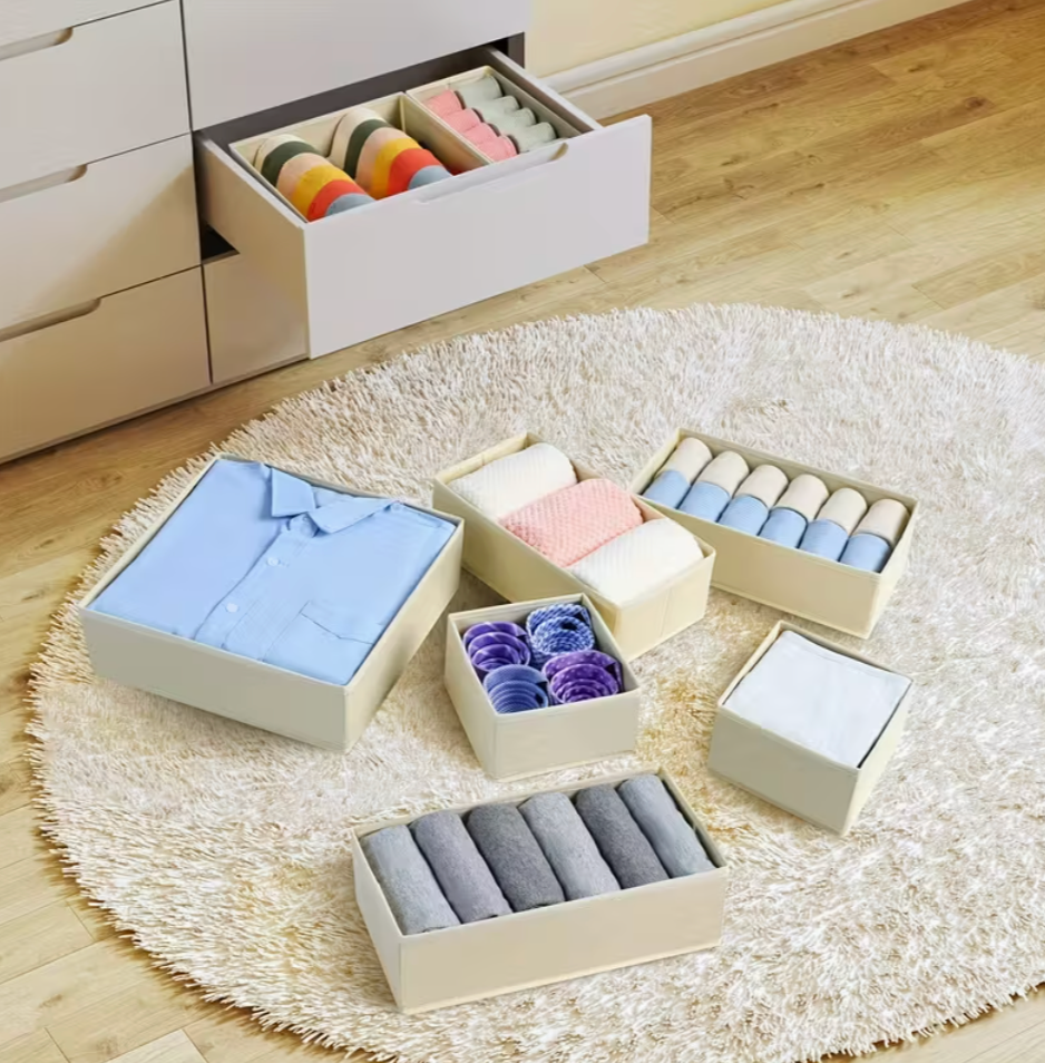 Closet Drawer Storage Organizer (Pack Of 6)