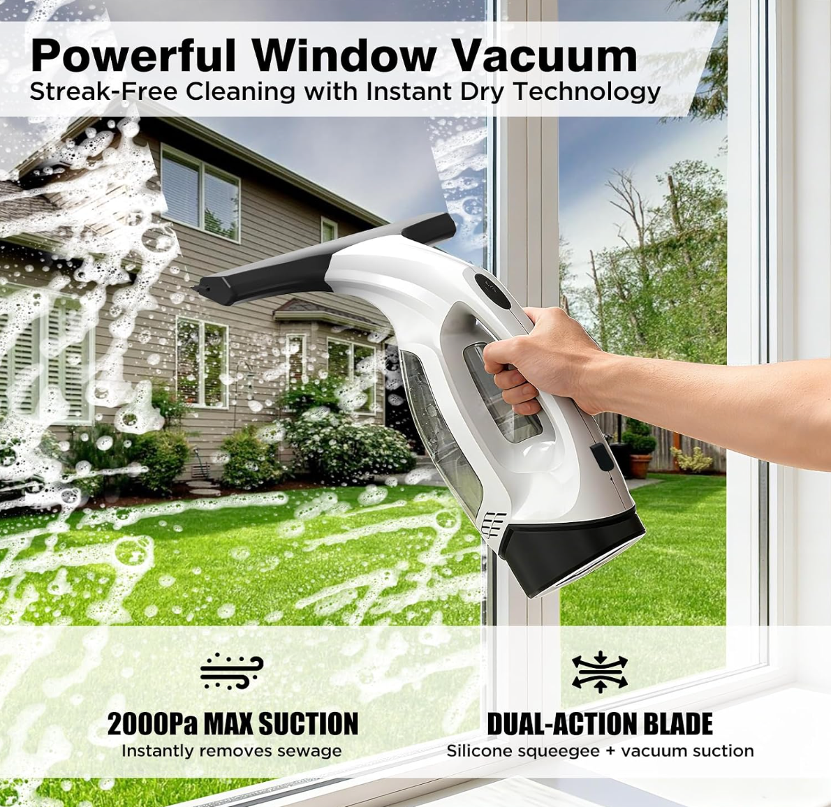 Wireless Rechargeable Glass Cleaning Tool