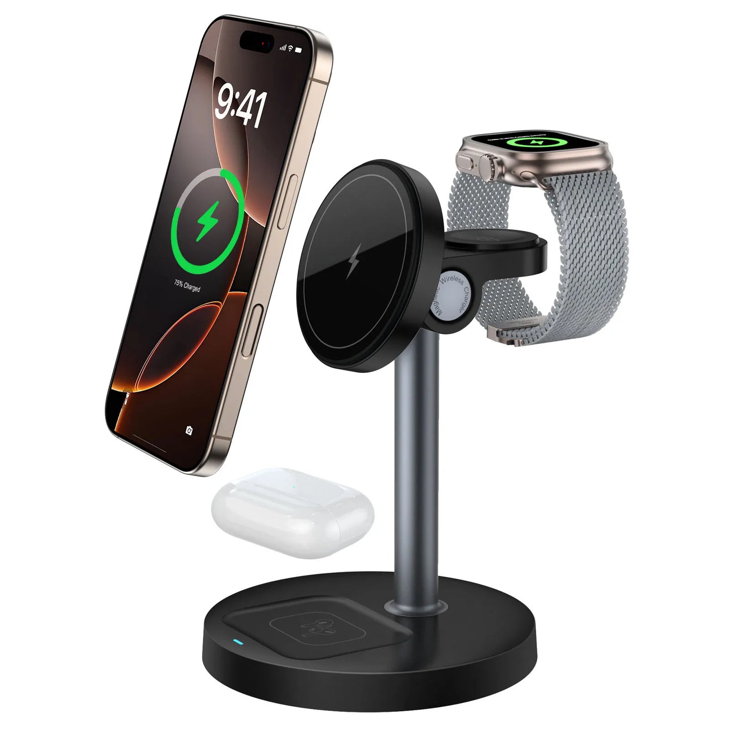 3-in-1 Fast Wireless Charging Station for All Your Devices