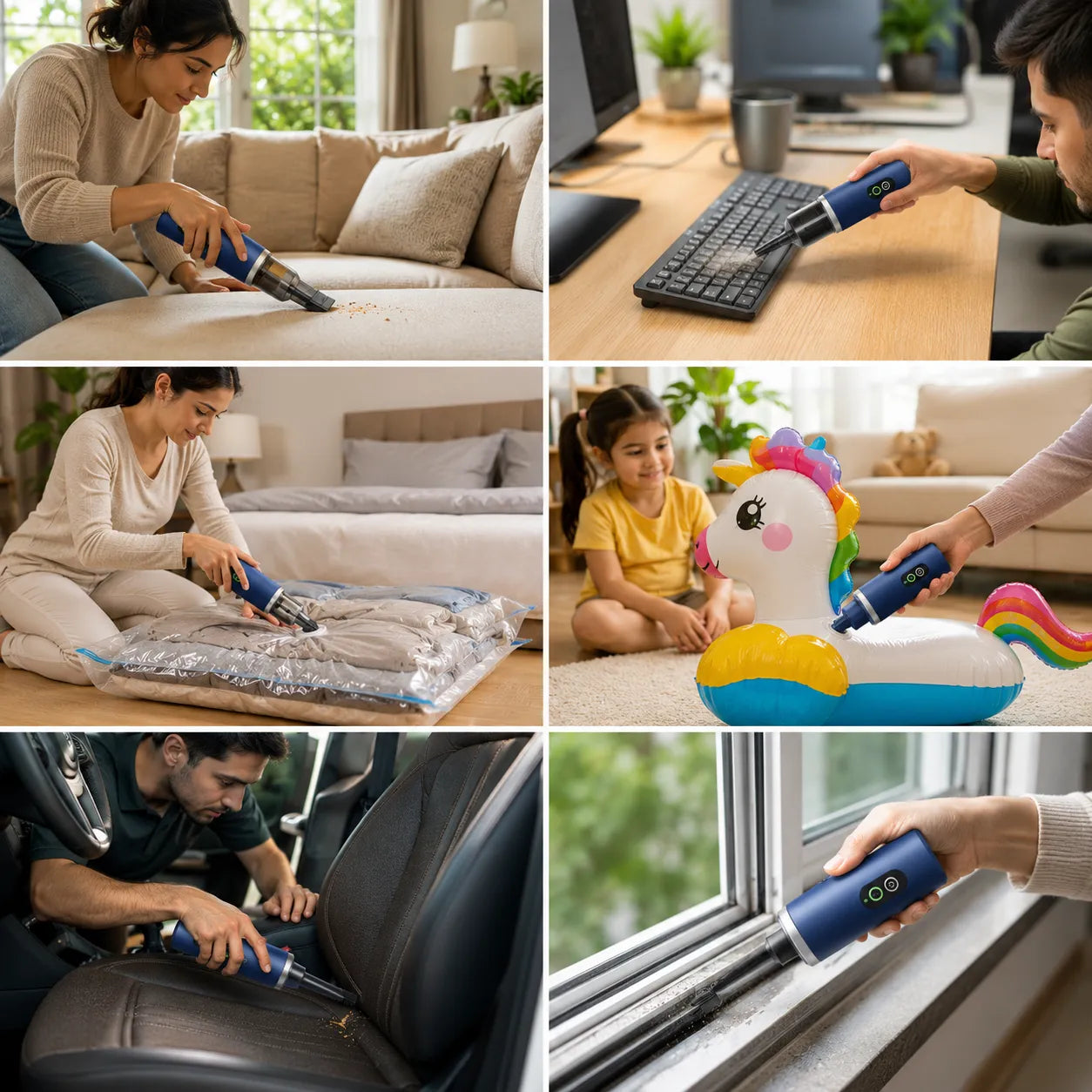 4-in-1 Cordless Vacuum Cleaner With Tire Pump