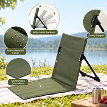 Adjustable Reclining Chair For Beach, Park, Picnic, Camping, Lawn or Terrace