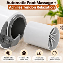 Electric Dog Paw Cleaner with Soap Dispenser, Portable Automatic Washer, Rechargeable, Soft Silicone Bristles, for Dogs & Cats