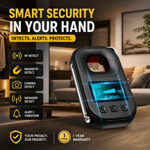 Advanced T03 Invisible Camera Detectors, Multi-Functional Anti-Spy Device with RF Signal Detection