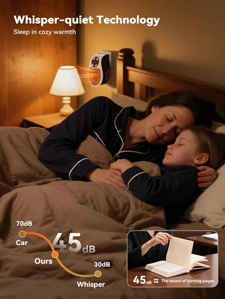 Mini Wall-Mounted Heater – Cozy Warmth Anywhere, Anytime
