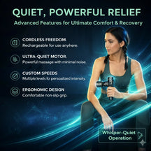 Hot & Cold Deep Tissue Massage Gun for Instant Pain Relief & Fast Recovery
