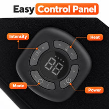 FootEase 3-in-1 Electric Heated Ankle, Foot Compression & Massager