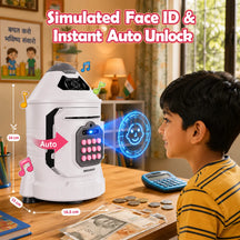 Early Development Electronic Piggy Bank With Simulated Face Recognition