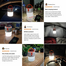Solar Emergency Light Waterproof LED With USB for Travel, Tents, Indoor