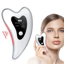 4-in-1 Electric Red & Blue Light Gua Sha Face Sculpting Massager