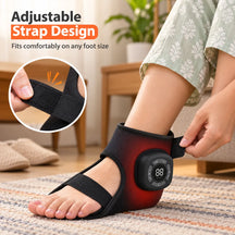 FootEase 3-in-1 Electric Heated Ankle, Foot Compression & Massager