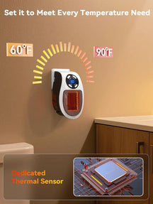 Mini Wall-Mounted Heater – Cozy Warmth Anywhere, Anytime