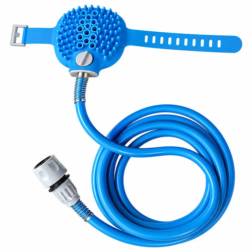 Silicone Adjustable Massage Glove Showerhead Sprayer for Dogs and Cats