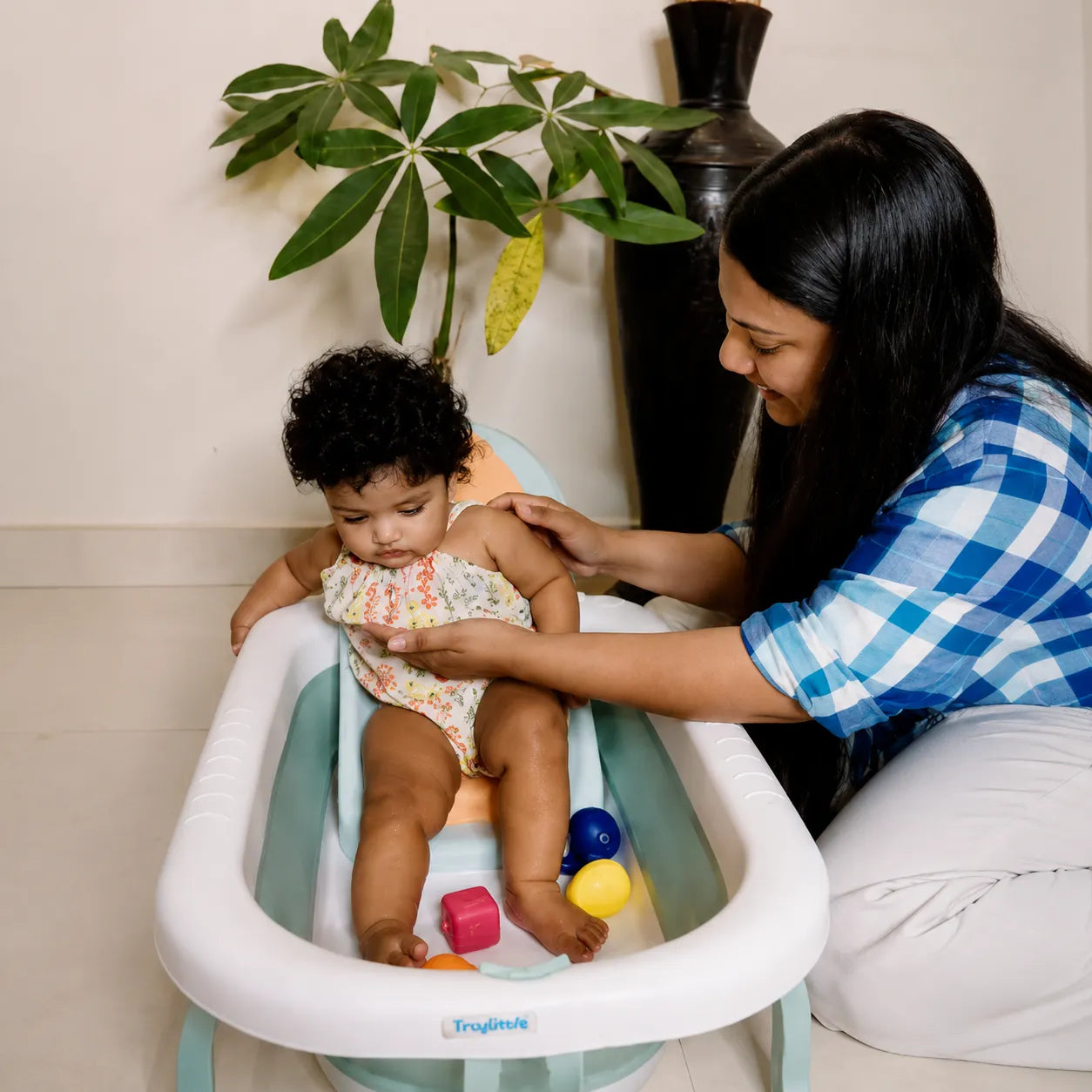 Portable Spa Bath Tub for Adults & Kids with Water Temperature Indicator Screen