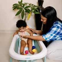 Portable Spa Bath Tub for Adults & Kids with Water Temperature Indicator Screen