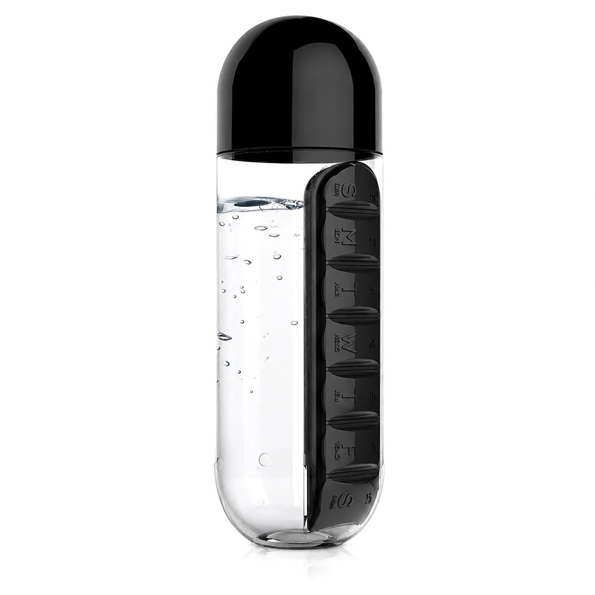 2-in-1 Water Bottle With Built-In Pill Organizer | Stay Hydrated & Never Miss Your Medicine Again