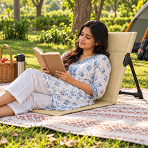 Adjustable Reclining Chair For Beach, Park, Picnic, Camping, Lawn or Terrace