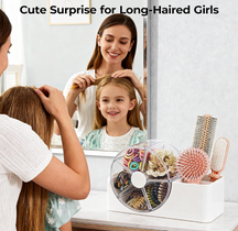 5-Section Rotating Hair Accessories Organizer