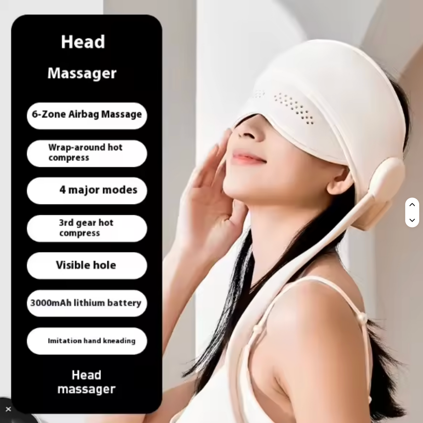 Migraine Head & Scalp Massager with Heat Therapy