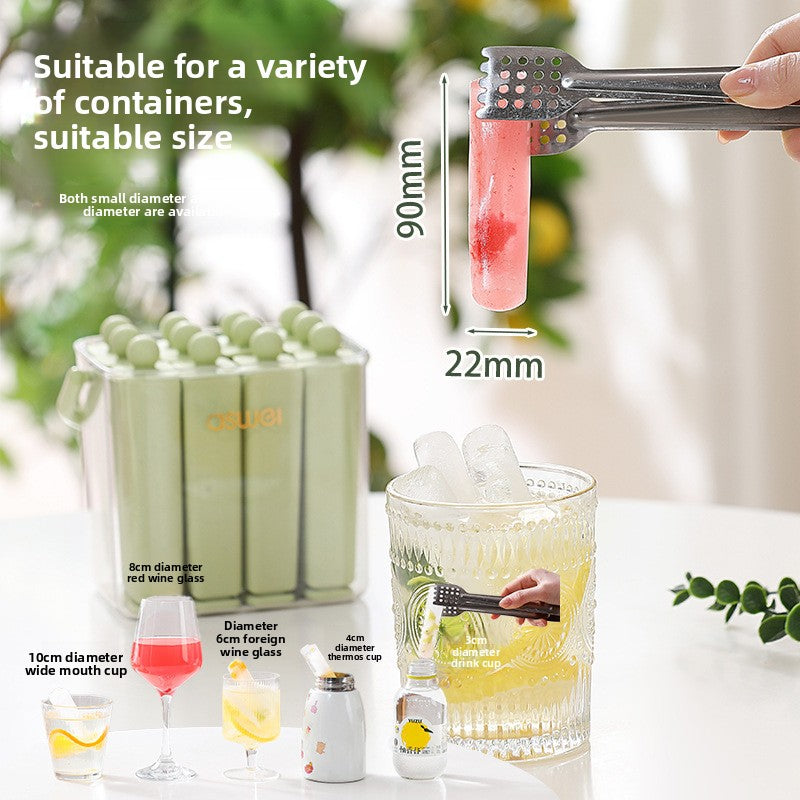 Portable Silicone Ice Cube Mold With Box