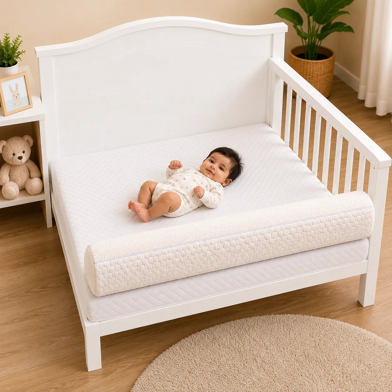 Soft Portable Safety Side Bed Guard Bumper for Toddler Kids Children Adult