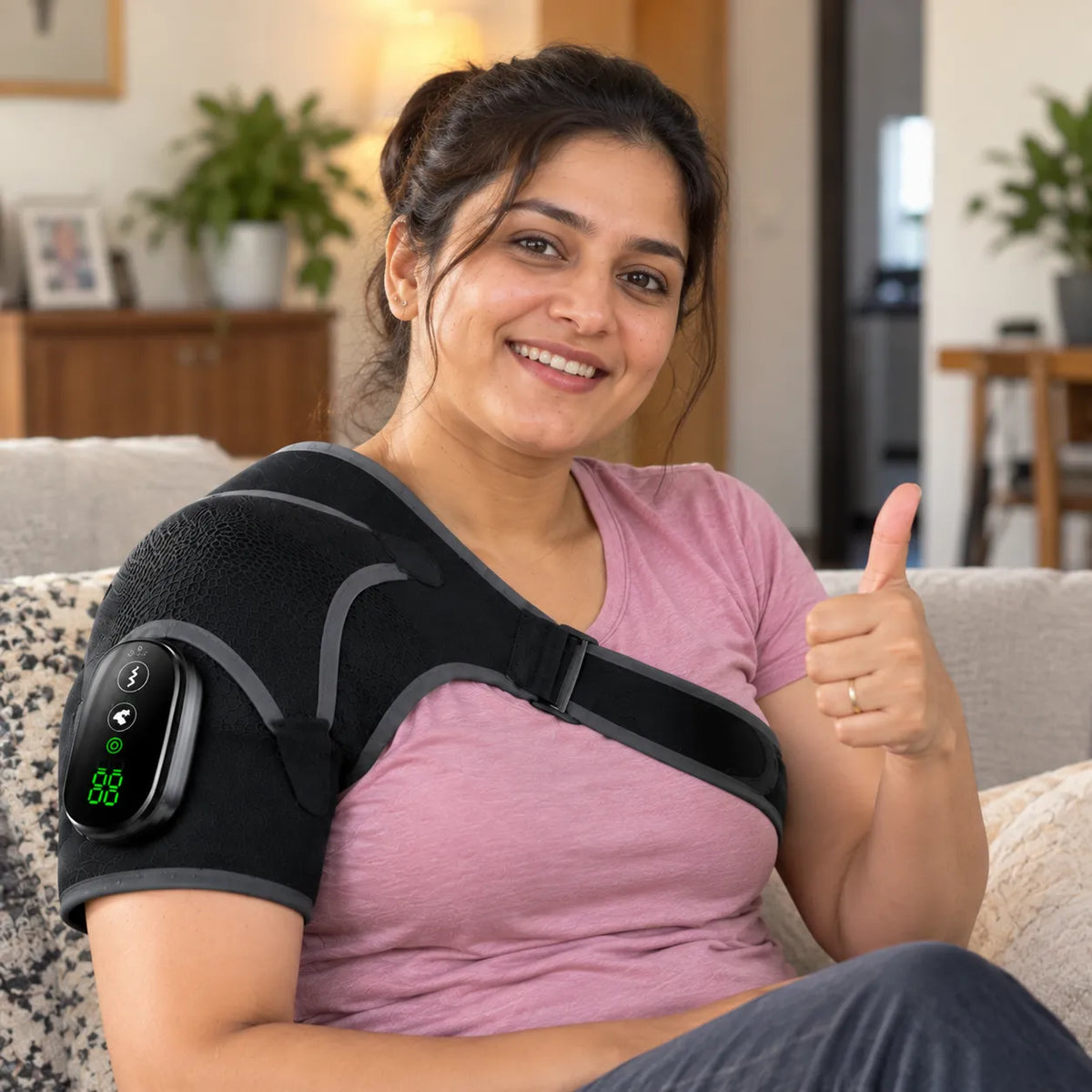 Cordless Shoulder Heating Belt with Professional Grade Joint Recovery System For Pain Management And Relaxation