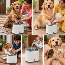 Electric Dog Paw Cleaner with Soap Dispenser, Portable Automatic Washer, Rechargeable, Soft Silicone Bristles, for Dogs & Cats
