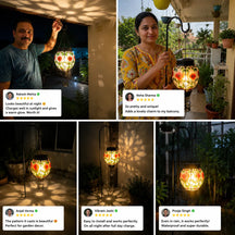 Hot Air Balloon Solar Lantern with Flickering Flame Light for Outside Garden Patio Porch Tree Yard