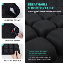 3D Airbag Inflatable Seat Cushion for Back Pain