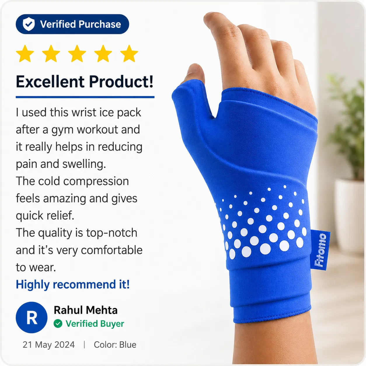 Reusable Wrist Ice Gel Pack