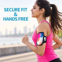 360° Rotatable Armband Phone Holder with Card Pockets for Running, Hiking, Biking & Any Sports